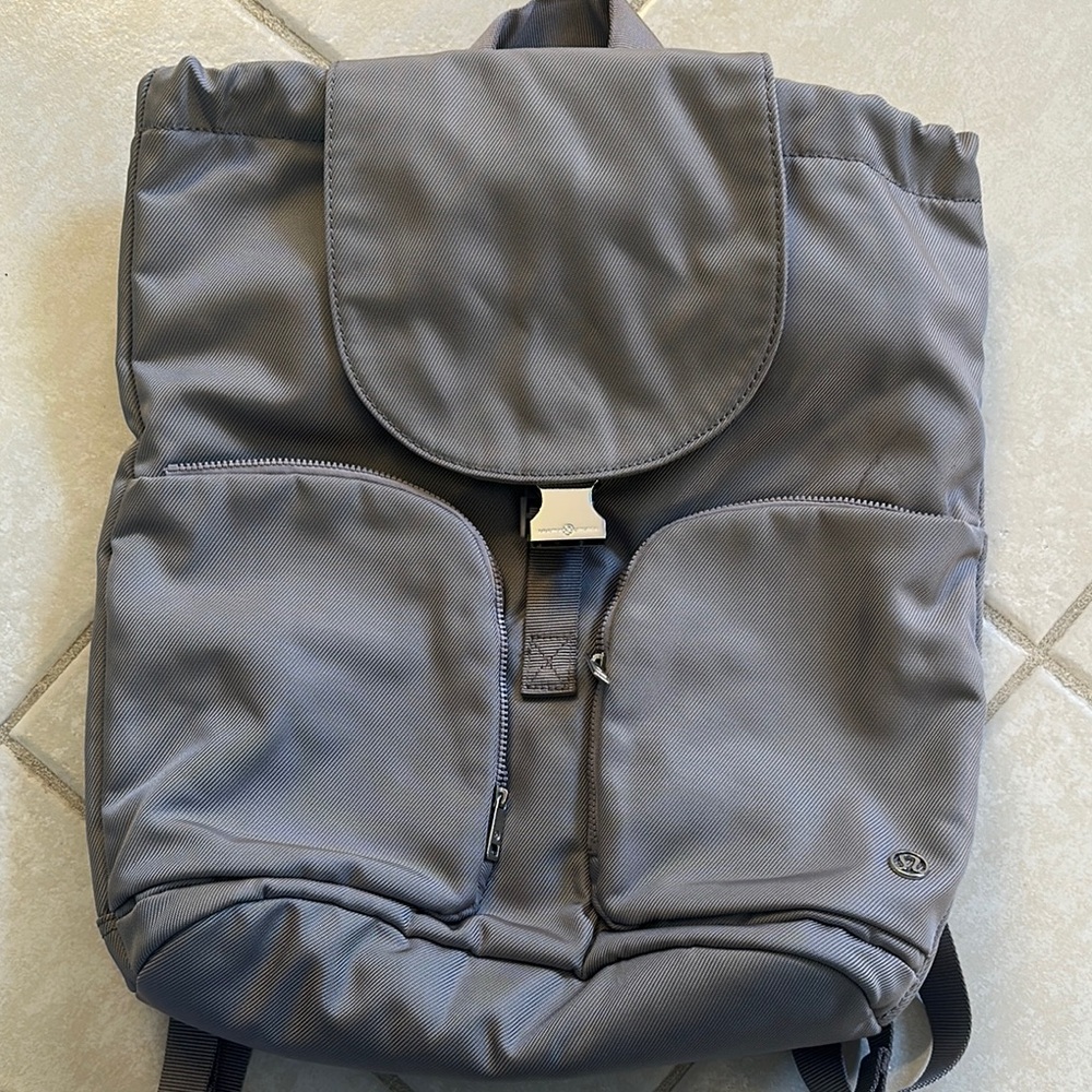 Lululemon lavender Backpack with Padded Straps and Water-Resistant Material